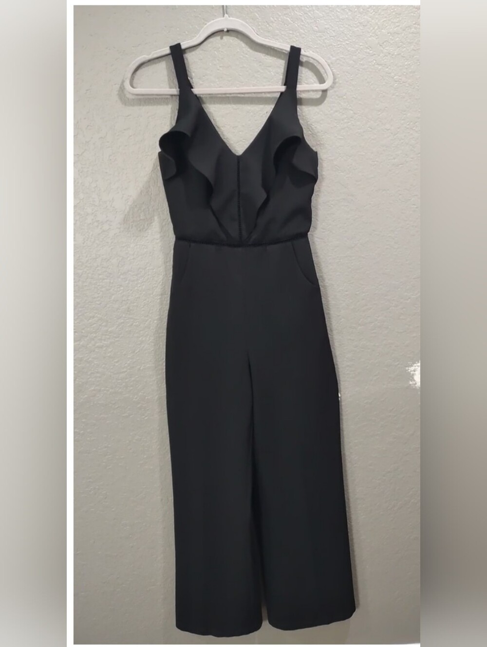 Adelyn Rae Black Sleeveless Jumpsuit, Size XS.